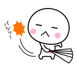 White thing usable anytime 7 sticker #9838582