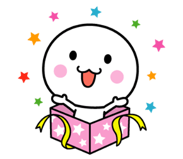 White thing usable anytime 7 sticker #9838615