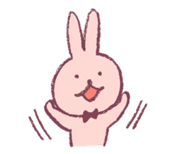 pencil rabbit sticker #9839537