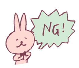 pencil rabbit sticker #9839543