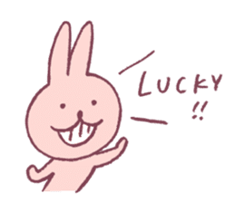 pencil rabbit sticker #9839548