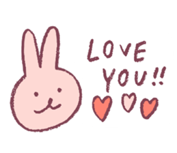 pencil rabbit sticker #9839553