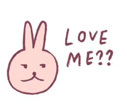 pencil rabbit sticker #9839554