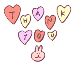 pencil rabbit sticker #9839556