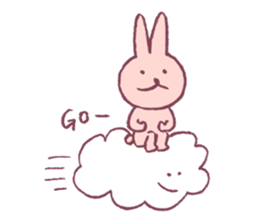 pencil rabbit sticker #9839570