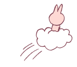 pencil rabbit sticker #9839571