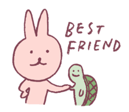 pencil rabbit sticker #9839572