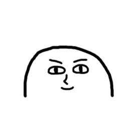 Mr. egg emoticon sticker #9840241