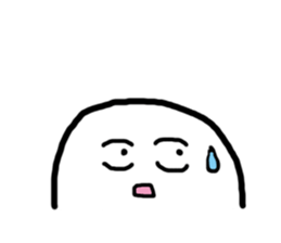 Mr. egg emoticon sticker #9840243