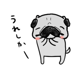 kumamoto pug sticker #9840697