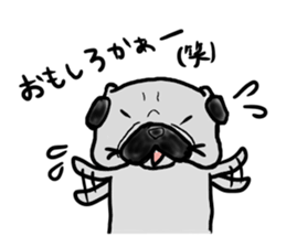 kumamoto pug sticker #9840705