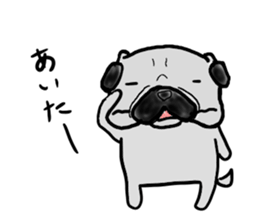 kumamoto pug sticker #9840715