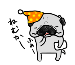 kumamoto pug sticker #9840724