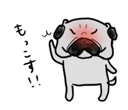 kumamoto pug sticker #9840727