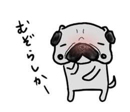 kumamoto pug sticker #9840733