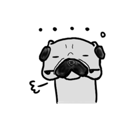 kumamoto pug sticker #9840734