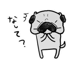 kumamoto pug sticker #9840735