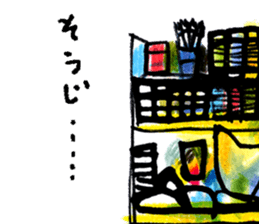 Black cat and days sticker #9841194