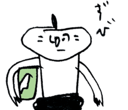 Black cat and days sticker #9841204