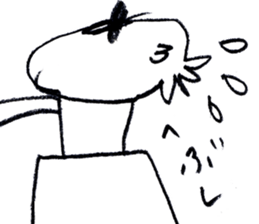 Black cat and days sticker #9841205