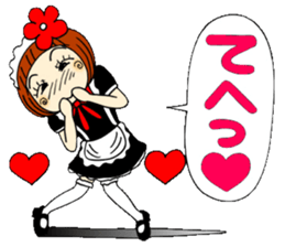 Castor bean-chan 29 maid Hen sticker #9841419