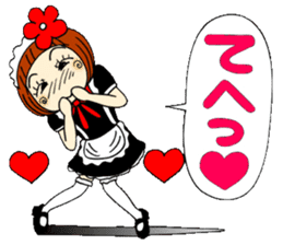 Castor bean-chan 29 maid Hen sticker #9841419