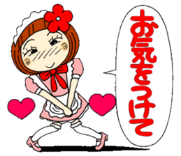 Castor bean-chan 29 maid Hen sticker #9841421