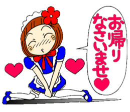 Castor bean-chan 29 maid Hen sticker #9841422