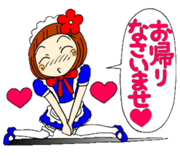 Castor bean-chan 29 maid Hen sticker #9841422
