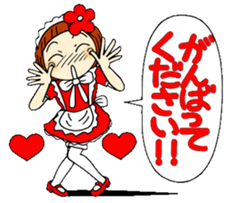 Castor bean-chan 29 maid Hen sticker #9841436