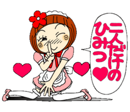 Castor bean-chan 29 maid Hen sticker #9841442