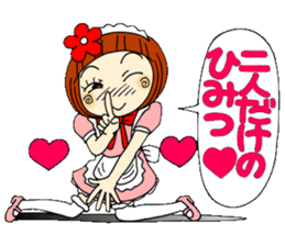 Castor bean-chan 29 maid Hen sticker #9841442