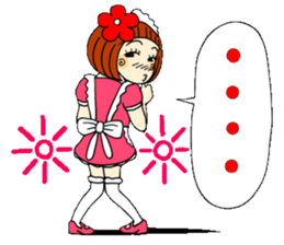 Castor bean-chan 29 maid Hen sticker #9841447
