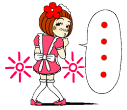 Castor bean-chan 29 maid Hen sticker #9841447