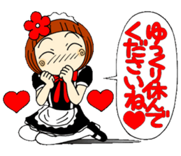 Castor bean-chan 29 maid Hen sticker #9841451