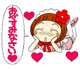 Castor bean-chan 29 maid Hen sticker #9841455