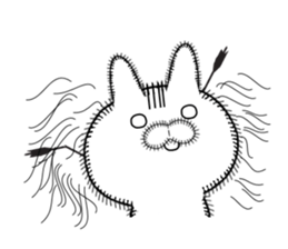 Rabbit of Disheveled Hair sticker #9841801