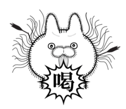 Rabbit of Disheveled Hair sticker #9841803
