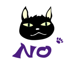 black cat kojiro sticker #9842668