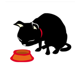 black cat kojiro sticker #9842671