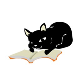 black cat kojiro sticker #9842678