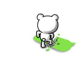 Disturbing bear sticker #9843041