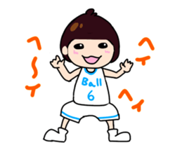 Basketball sticker #9843108