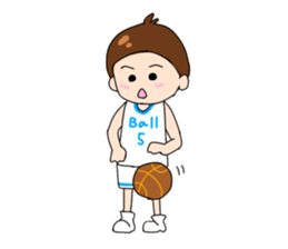 Basketball sticker #9843128