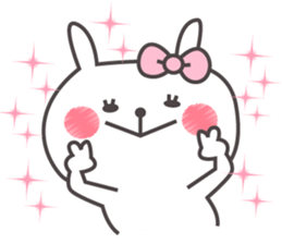 It is a cute rabbit. sticker #9843380
