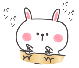 It is a cute rabbit. sticker #9843381