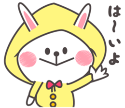 It is a cute rabbit. sticker #9843412