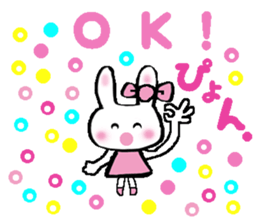 Surprised rabbit sticker #9843828