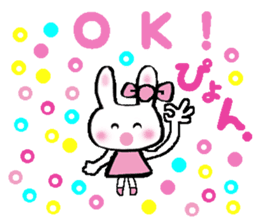 Surprised rabbit sticker #9843828