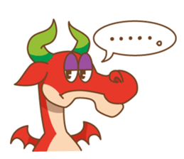 Happy Go Lucky Dragon Sticker(English) sticker #9843904